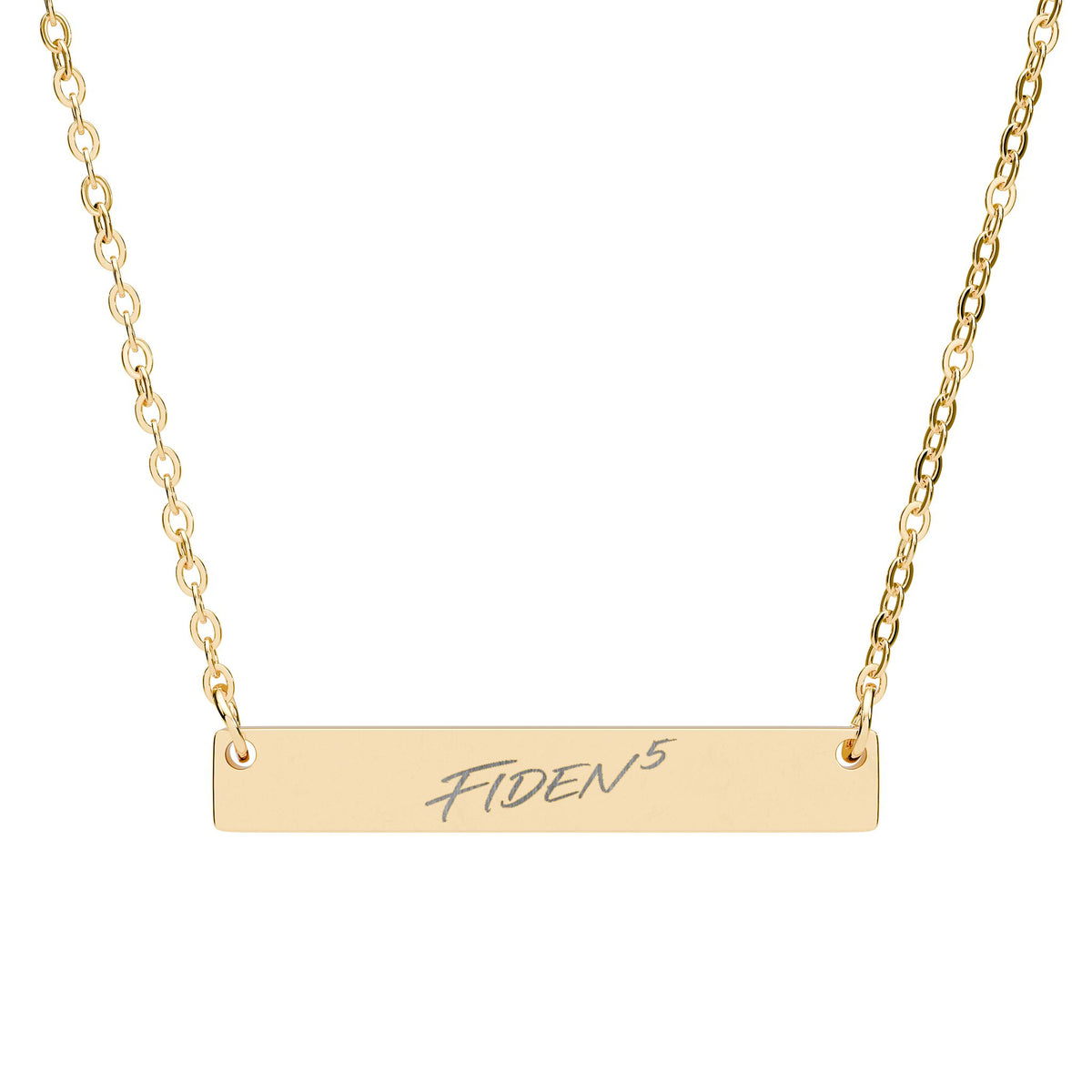 Horizontal Bar Necklace (Engraving)