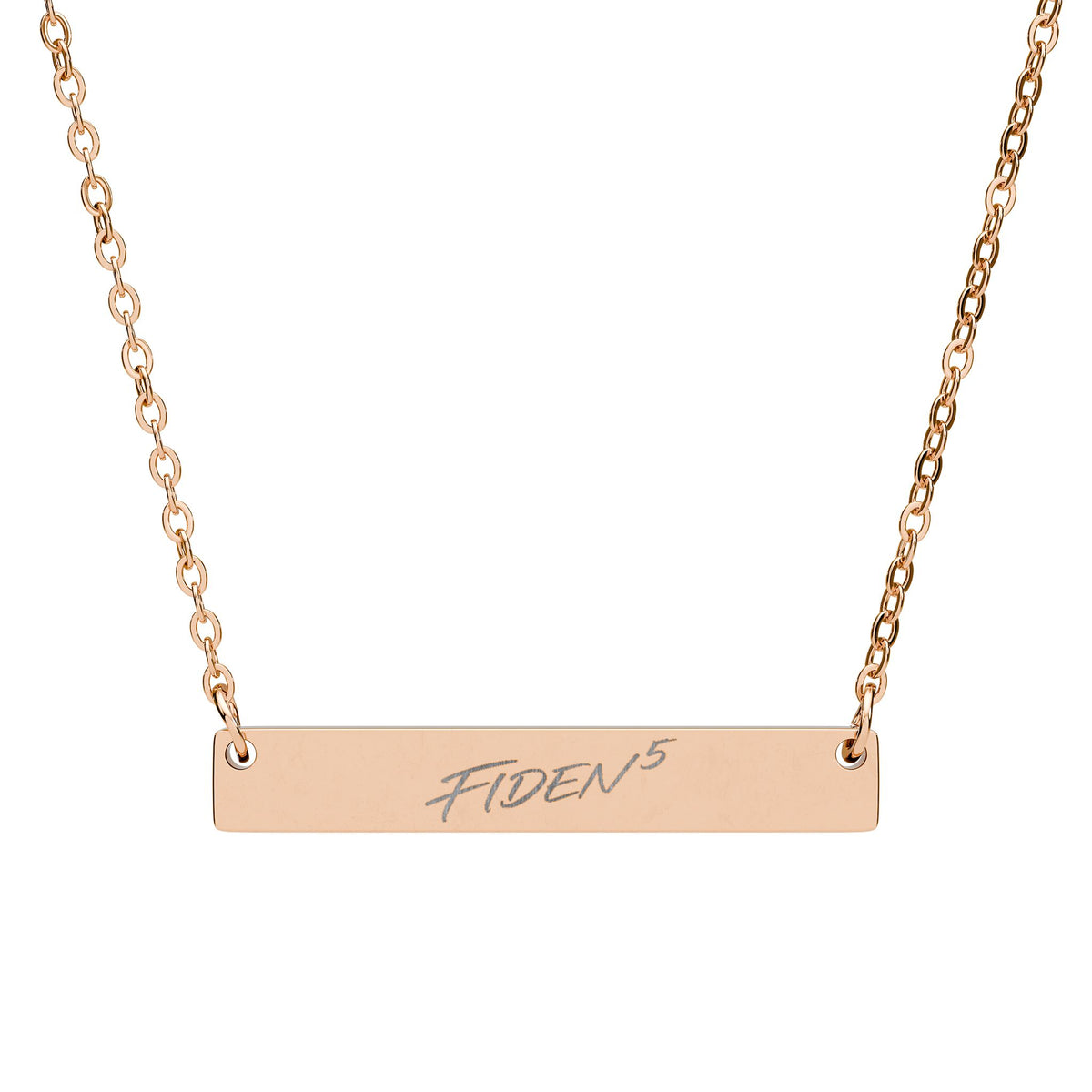 Horizontal Bar Necklace (Engraving)